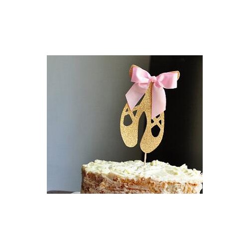 Glitter Ballerina shoes Cupcake Toppers birthday rustic Wedding Bridal Shower Engagement Party food picks