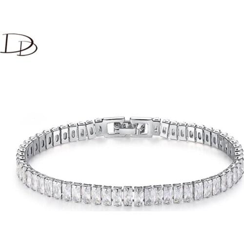 DODO Square AAA Zircon Chain Luxurious Charm Bracelets & Bangle For Women Wedding Banquet Accessories Fashion Jewelry Gifts B155