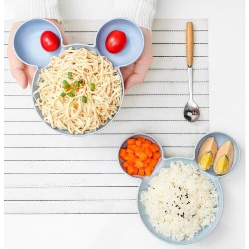 Children Bowl Baby Dinner Plate Set Food Grade Pp Creative Cartoon Household Tableware Baby Training Bowl Eating Dinnerware Set