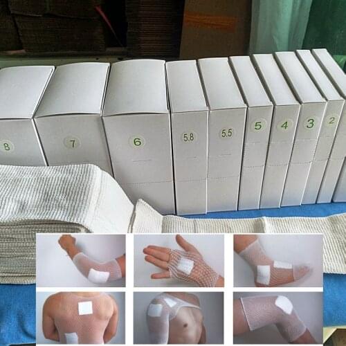 1pcs 0.5# 5M medical elastic mesh bandage roll mesh hoop tube band gauze hourglass mesh roll air permeable anti sensitive