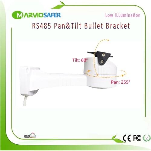 IP Network Camera RS485 Pan & Tilt Bullet Bracket Supporting Pelco-D/P Waterproof Outdoor Usage