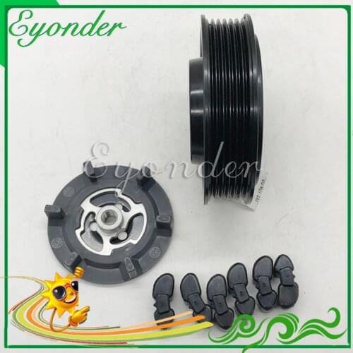AC A/C Air Conditioning Compressor Electromagnetic Magnetic Clutch Pulley for Volkswagen Sharan Touran Rabbit Caddy Golf Passat