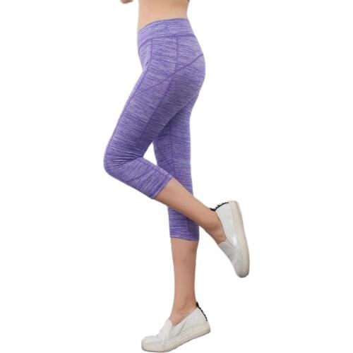 High Waist Leggings Summer Calf-Length Sweatpants for Womens Pure Color Shorts Cycling Jersey Workout Biker Sport Wear