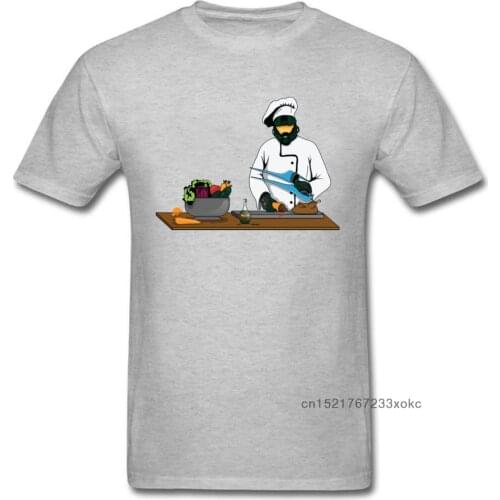Master Chief or Chef Pure Cotton Men Short Sleeve Tops Tees Normal Summer T-shirts Summer Sweatshirts Latest O-Neck