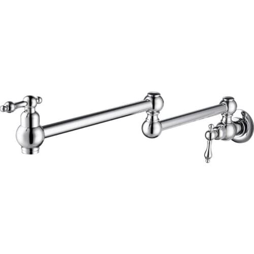 In-wall single cold faucet sink basin retro faucet rotating extension mop pool faucet folding kitchen faucet