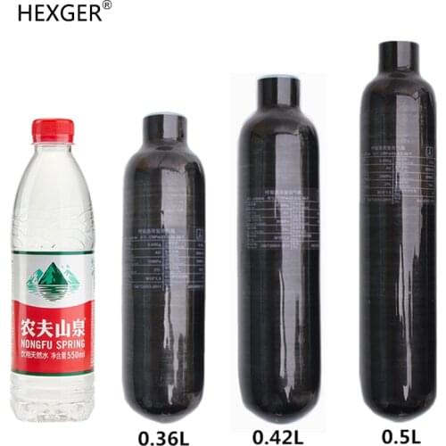 New Carbon Fiber pcp air rifle 0.36 0.42 0.5 Litre paintball tank carbon rifle compressed air mini scuba diving 4500psi hunting