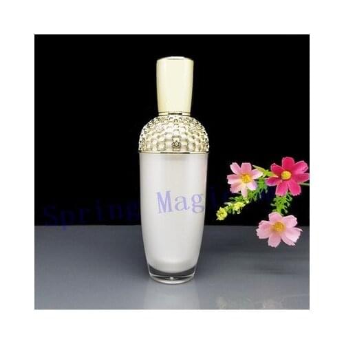 NEW 120ml Hollow lace Gold collar Lotion Bottles,Cosmetic Container Empty Eye Cream Vacuum bottle,Plastic airless pump bottles