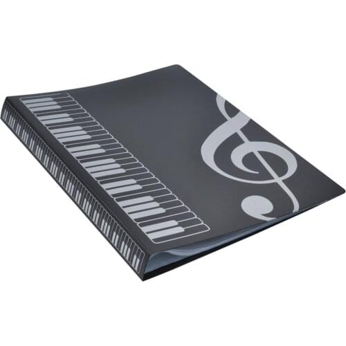 80 Sheets A4 Music Book Folders Piano Score Band Choral Insert-type Folder Music Supplies Waterproof File Storage Product
