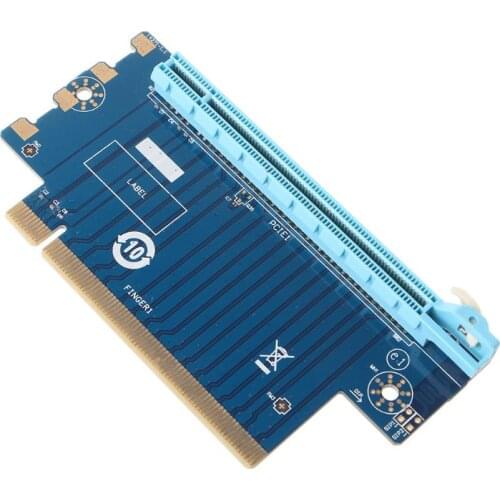 PCI Express 16X Riser PCIe Graphics Card 90 Degree Adapter for 1U/2U Host 4/6cm B95C