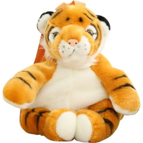 New Huggable Simulated Animal Plush Backpack Kawaii Baby Toys for Children Soft Pre School Student Kids Bag Outdoor Travel Pack