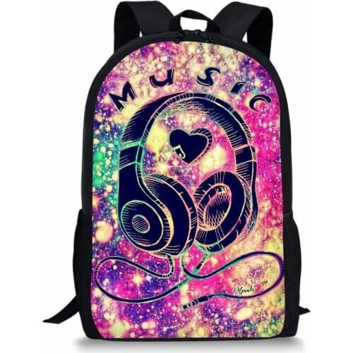ELVISWORDS Hip Hop Rock Music Printing School Bags For Girls Boys Casual Satchels Mochila Escolar Small School Backpack Bookbag