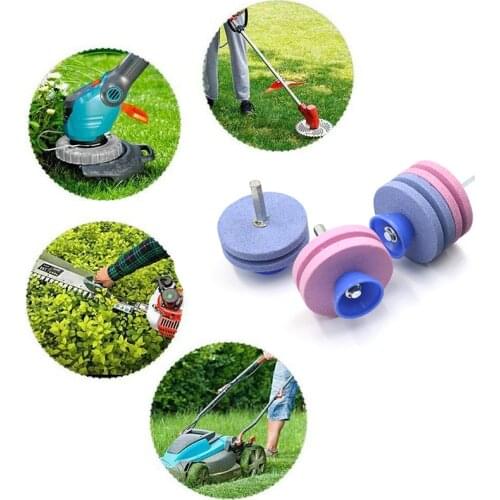 1 PCS Power Lawnmower Sharpener Lawn Mower Grinding Tools Faster Blade Rotary Knife Sharpening Drill Gardening Power Tools