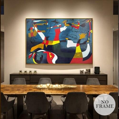 Famous Picasso Abstract Oil Painting Big Canvas Pictures Wall Art for Living Room Home Decor (No Frame)