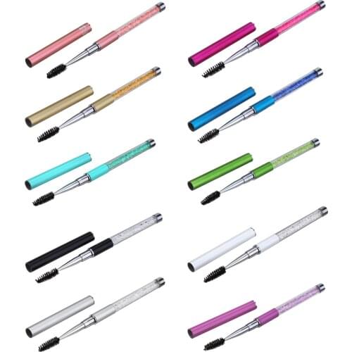 1pcs Shiny Spiral Eyelash Applicator Wands Curler Brush Set Mascara Eyebrow Spoolers Comb Wands Spoolies Brushes