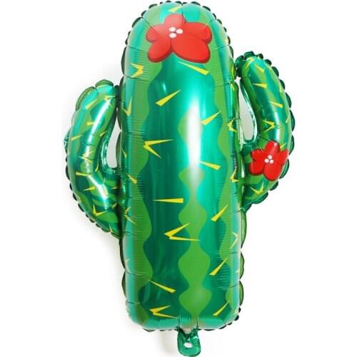 1pc Large Cactus Helium Foil Balloons Birthday Party Balloons Childrens Toys Hawaii Tropical Forest Decorations Globos Plants