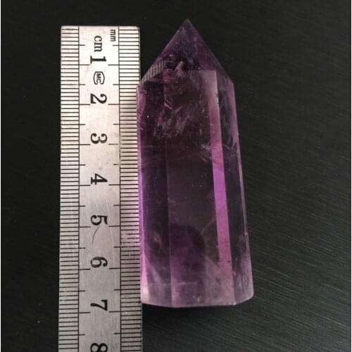 1PC Natural Amethyst Quartz Cluster Crystal Wand Point Specimen Lucky Healing Natural Stones and Crystals Healing Crystals Wicca