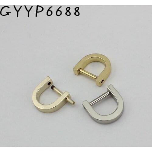 10pcs 13mm 15mm Detachable screw D buckle Leather handbag bag hardware accessories bag handbags