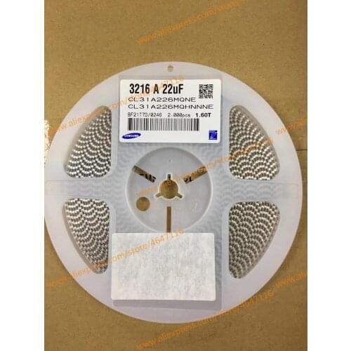 2000PCS/plates 1206 102K 103K 104K 105K 106K 226M 476M 107M 10NF 100NF 0.1UF 1UF 10UF 22UF 47UF 100UF 16V 25V 50V SMD Ceramic ca