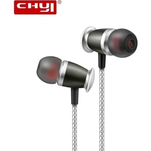 3.5mm Earphone Metal Bass In-ear Earbud For Apple Android Phone Wire-control Sandblasting Alloy Earphone Headset With Micphone