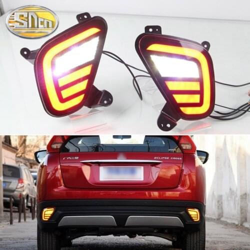 4-in-1 Function LED Reflector Lamp Rear Fog Lamp Bumper Brake Turn Signal Reverse Light For Mitsubishi Eclipse Cross 2017 - 2020
