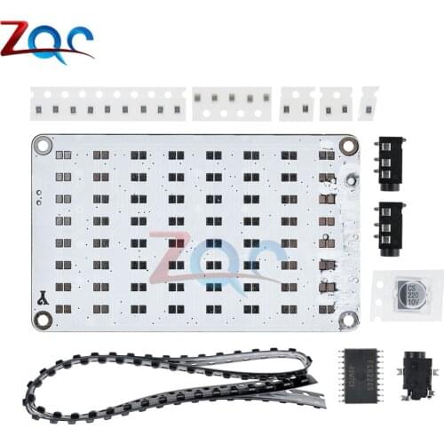 8x8 5V FFT Audio Spectrum Analyzer Audio Indicator Voice Control Matrix LED Red/Blue/Green/Yellow Electronic DIY Kits