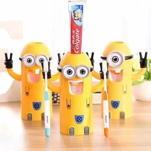 Childrens Automatic toothpaste dispenser bathroom accessories Toothpaste Squeezer Toothbrush Tube Squeezer Press Holder
