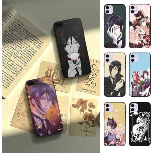 Anime Black Butler Phone Case Fundas Shell Cover For Iphone 6 6s 7 8 Plus Xr X Xs 11 12 13 Mini Pro Max