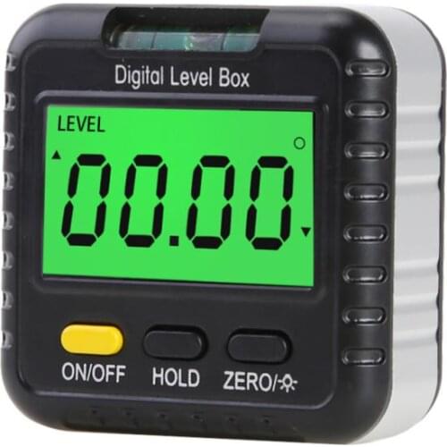 360 Degree Mini Digital Protractor Inclinometer Electronic Level Box Magnetic Base Gauge Angle Meter Finder Measuring Tools