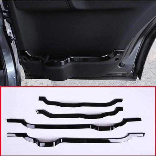 4pcs Glossy Black For Land Rover Discovery 4 LR4 2010-2016 Car Styling ABS Door Decorative Strips Cover Trim Accessories