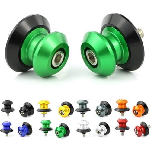 For Kawasaki ZX6R ZX-6R 1998-2012 ZX10R 2004-2010 ZX12R ZX9R ZX-9R ZX11 ZX-12R ZX14 ZX1100 Swingarm Swing Arm Stand Bobbins