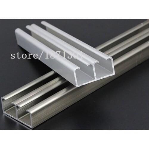 Double track thickening Lifting rail on moving door Glass door sliding Slideway of sliding door Chute Hanging wooden doors Thick