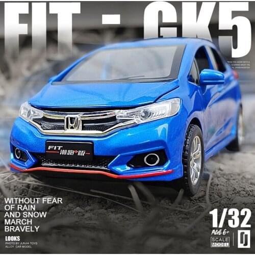 1:32 Toy Car Honda Fit Metal Toy Alloy Car Diecasts & Toy Vehicles Car Model Toys For Children Free Shipping