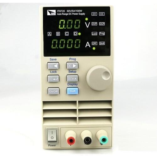 IT6721 High Precision Adjustable Digital DC Power Supply 10mV/1mA 60V/8A For Scientific Research Service Laboratory