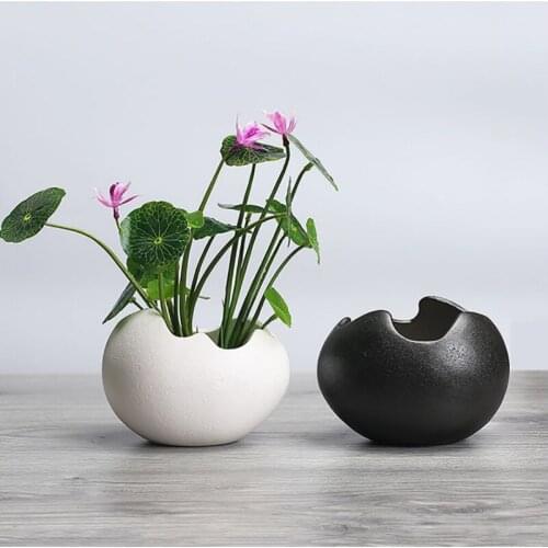 Vintage European Style Simple Ceramic Flower Pots Creative Flower Pots Succulent Plant Pot Desk Decor