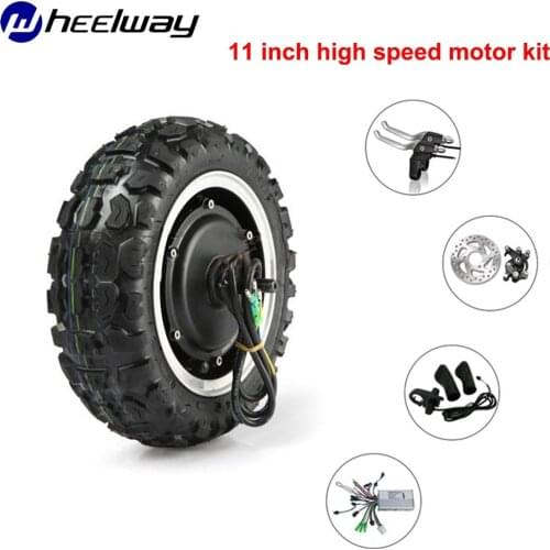 11 inch 60V 72V 1000W 1500W hub motor kit electric bike kit 10*2.5 scooter forward tire wheels 100-120km/h ATV kit