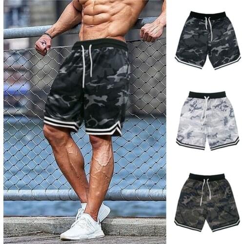 Summer New camouflage Mens Sports Fitness Five-Point Pants Basketball Training Casual Shorts Outdoor Fashion Fitness Shorts