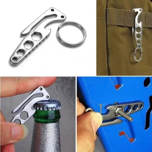 EDC Multifunctional Hike Mountain Pocket Clip Climb Multi Tool Carabiner Camp Keychain Suspension Outdoor Hanging Hook