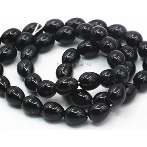 7x9mm Fashion Black Accessories Drops Imitation Pearl Glass Loose DIY Beads Accessory Parts Jewelry Making Design Women Gifts