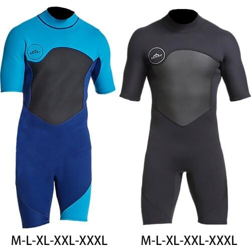 Mens Adult Shorty Shorty 2mm Short Sleeve Wetsuit Surf Swim Diving Wet Suit
