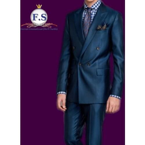 Made to measure super 130s pure wool SOLID 2pc formal occassion mens suits half canvassed