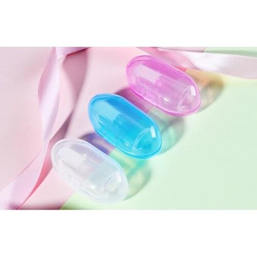 1 Set Soft Baby Finger Toothbrush and Box Silicone Baby Brush Teeth Cleaning Care Hygiene Brush Infant Tooth Brush for Newborn