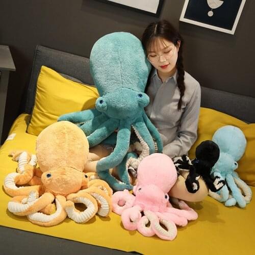 New Simulation Octopus Stuffed Toy Animals Stuffed Plush Doll Octopus Animals Plush Toys Birthday Children Gift Home Decoration