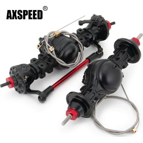 AXSPEED Front/Rear Axle Differential Built-in Steel Gear Metal Alloy For RC Upgrade Parts 1/14 Tamiya Tow Drag Truck