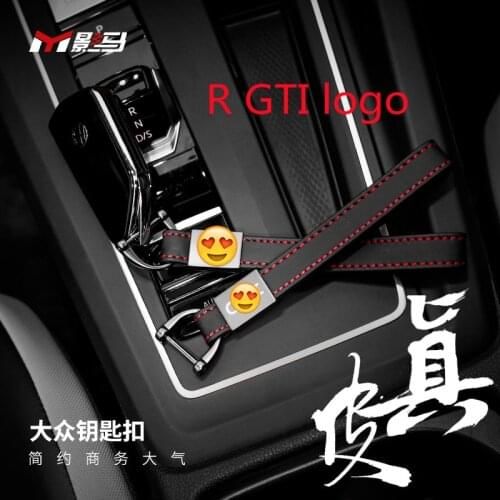 Suitable for Volkswagen Golf 7 / 7.5/8 MK7 MK8 Keychain mens personalized creative simple leather Keychain rope