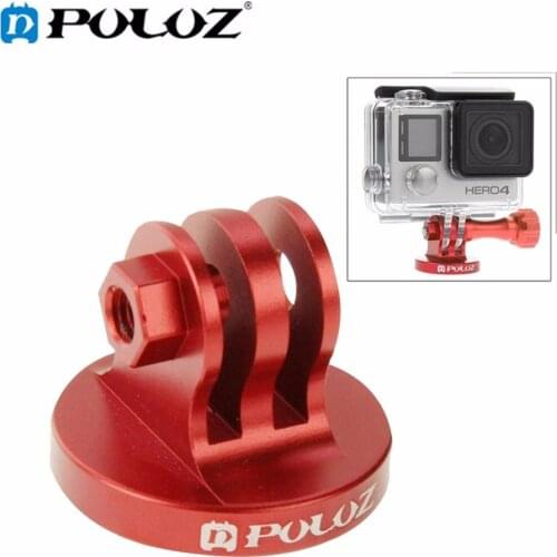 PULUZ For GoPro Accessories Camcorder Tripod Mount Adapter for DJI OSMO Action/GoPro NEW HERO/HERO7/Xiaoyi& Other Action Cameras