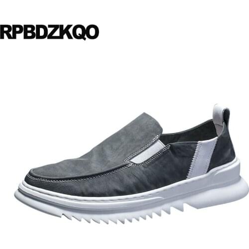 Luxury vintage Italy fashion breathable italian men shoes brands spring runway trainers slip on high quality designer canvas