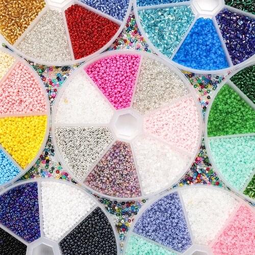 Set Wholesale 2mm Glass SeedBeads Czech seed beads round beads For DIY Bracelet Necklace Jewelry Jewelry Making Kit Accessories