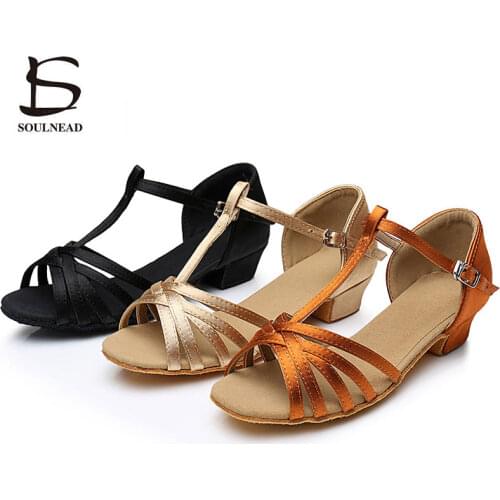 Kids Latin Dance Shoes Womans Ballroom Dancing Shoes Sneakers Soft Sole Salsa Dance Shoes Children Women Low Heels Latinshoe