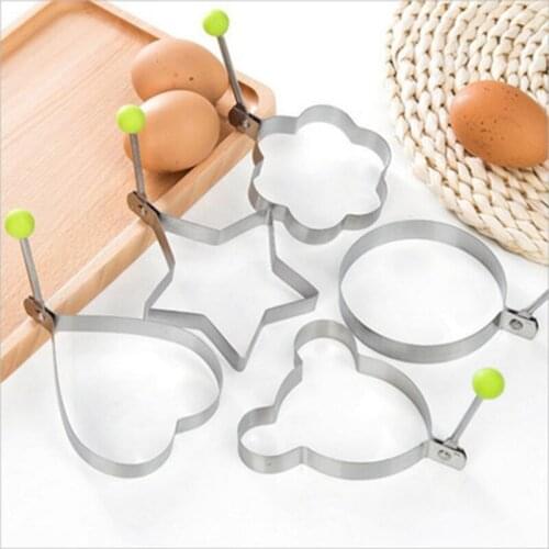 Stainless Steel Fried Egg Shaper Mould Omelette Decoration Gadget Ring Circle For Pancake Cooking Kitchen Accessories Tools Mold