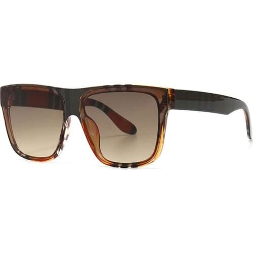 Veshion Oversized Square Sunglasses Stripe Scottish Pattern Men Women Fashion Shades UV400 Vintage Glasses